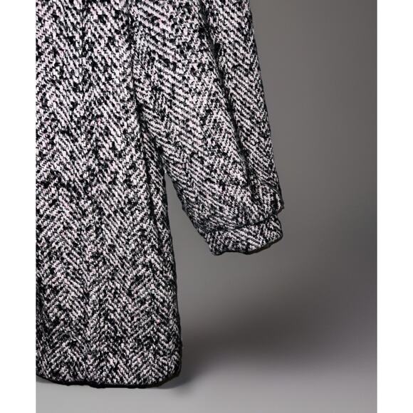 Vtg New York Girl NYC Coat Wool Blend Tweed - Union Made - Pink Black - Sz S - Picture 7 of 16